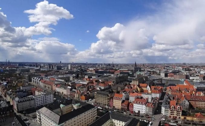 Copenhagen aerial view