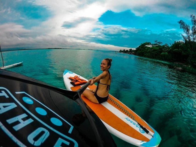 Stand up paddle boarding outdoor