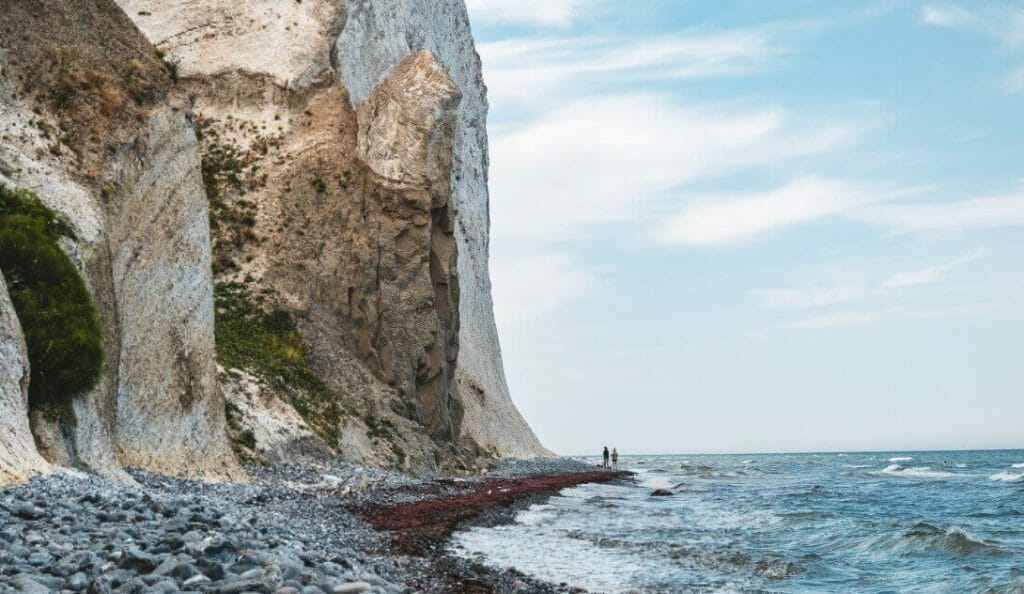 Cliffs Sjaelland Denmark on south Zealand
