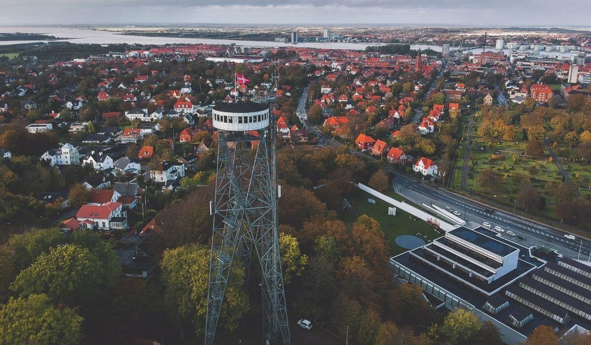 Aalborg aerial view