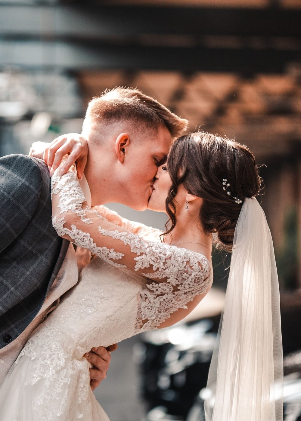 wedding kissing denmark